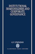 Institutional shareholders and corporate governance