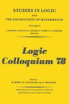 Logic colloquium '78 : proceedings of the colloquium held in Mons, August 1978