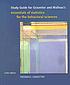 Study guide : essentials of statistics for the... 著者：  Frederick J Gravetter 
