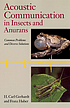 Acoustic communication in insects and anurans : common problems and diverse solutions