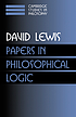 Papers in philosophical logic 著者：  David K Lewis 