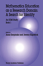Mathematics education as a research domain : a search for identity : an ICMI study