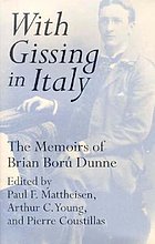 With Gissing in Italy : the memoirs of Brian Ború Dunne