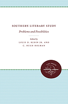 Southern literary study : problems and possibilities