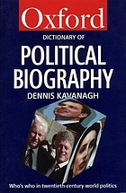 A Dictionary of political biography