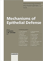 Mechanisms of epithelial defense