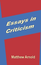 Essays in criticism