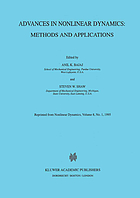 Advances in nonlinear dynamics : methods and applications