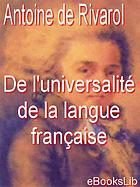 De l'universalité de la langue française