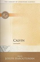 Calvin: commentaries