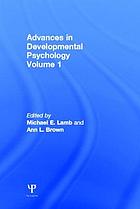Advances in developmental psychology, volume 1