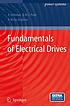 Fundamentals of electrical drives by  André Veltman 