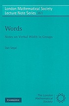 Words : notes on verbal width in groups