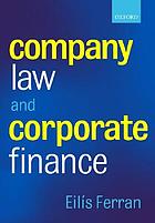 Company law and corporate finance