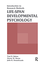 Life-span developmental psychology : introduction to research methods
