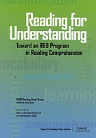 Reading for understanding : toward an R&D program in reading comprehension