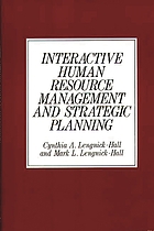Interactive human resource management and strategic planning