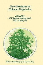 New horizons in Chinese linguistics