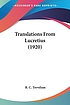 Translations from Lucretius door Titus Lucretius Carus