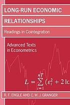 Long-run economic relationships : readings in cointegration