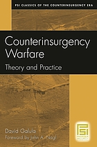 Counterinsurgency warfare : theory and practice