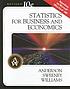 Statistics for business and economics by  David R Anderson 