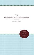 '76, one world and the Cantos of Ezra Pound