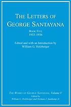 The letters of George Santayana