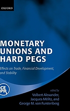 Monetary unions and hard pegs : effects on trade, financial development, and stability
