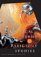 Critical terms for religious studies