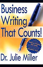 Business writing that counts!