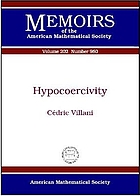 Hypocoercivity