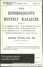 The Entomologist's monthly magazine.