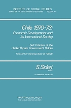 Chile 1970-73 : economic development and its international setting : aself-criticism of the unidad popular government's policies