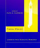 Fiscal policy : lessons from economic research