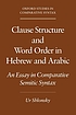Clause structure and word order in Hebrew and Arabic : an essay in comparative Semitic syntax