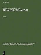 Semantik : ein internationales Handbuch der zeitgenössischen Forschung