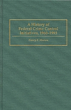 A history of federal crime control initiatives, 1960-1993