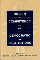 Citizen competence and democratic institutions