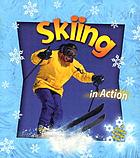 Skiing in action