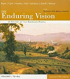 The enduring vision : a history of the American people