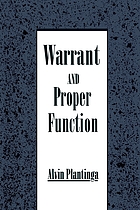 Warrant and proper function
