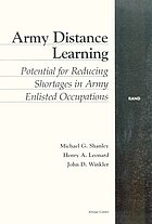 Army distance learning : potential for reducing shortages in Army enlisted occupations