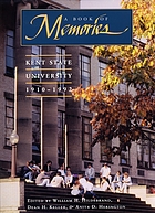 A Book of memories : Kent State University, 1910-1992
