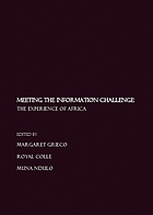 Meeting the information challenge : the experience of Africa