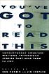 You've got to read this : contemporary American... por Ron Hansen
