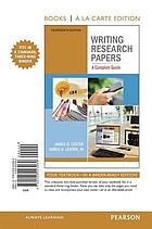Writing research papers : a complete guide