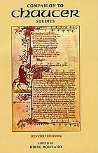 Companion to Chaucer studies