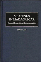 Meanings in Madagascar : cases of intercultural communication