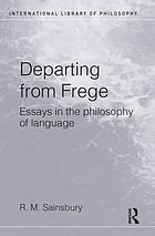 Departing from Frege : essays in the philosophy of language